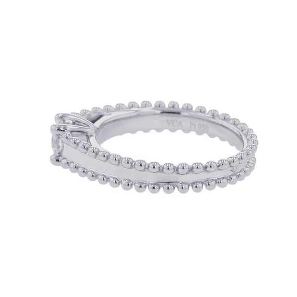 ヴァンクリーフ&アーペル リング エステル ダイヤモンド 約0.27ct Pt950プラチナ サイズ49 Engagement Ring 指輪
