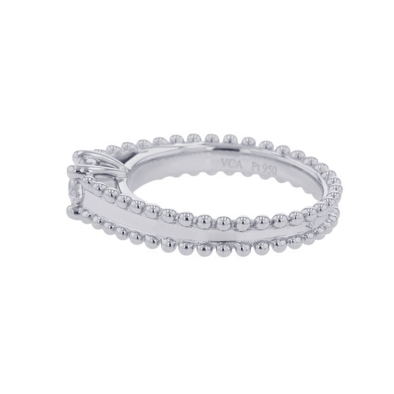 ヴァンクリーフ&アーペル リング エステル ダイヤモンド 約0.27ct Pt950プラチナ サイズ49 Engagement Ring 指輪