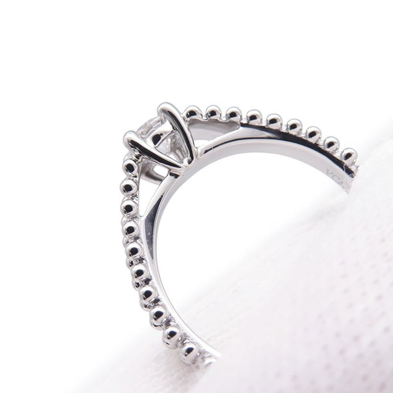 ヴァンクリーフ&アーペル リング エステル ダイヤモンド 約0.27ct Pt950プラチナ サイズ49 Engagement Ring 指輪