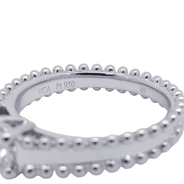 ヴァンクリーフ&アーペル リング エステル ダイヤモンド 約0.27ct Pt950プラチナ サイズ49 Engagement Ring 指輪