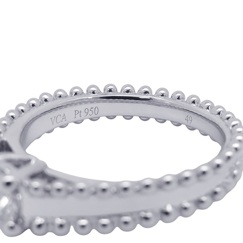 ヴァンクリーフ&アーペル リング エステル ダイヤモンド 約0.27ct Pt950プラチナ サイズ49 Engagement Ring 指輪