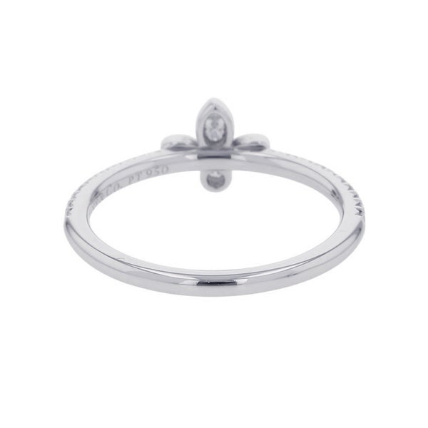 ティファニー リング フルール ド リス ダイヤモンド Pt950プラチナ リングサイズ約13号 Tiffany&Co. 指輪 ユリ 花