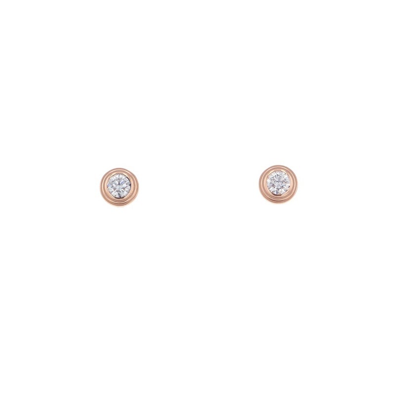 カルティエ ピアス ダムール イヤリング ミニモデル ダイヤモンド 2P 計0.08ct K18PGピンクゴールド B8301214 Cartier