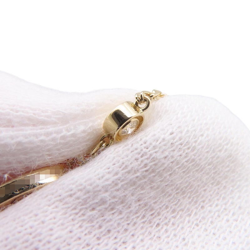 カルティエ ネックレス LOVE サークル ダイヤモンド 2P 計0.03ct K18YGイエローゴールド B7219500 Cartier ラブ ペンダント