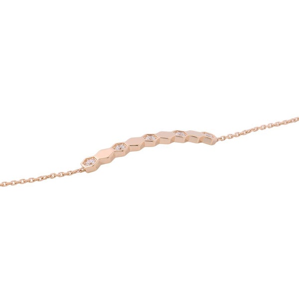 ショーメ ブレスレット ビー ドゥ ショーメ ダイヤモンド 5P 計0.19ct K18PGピンクゴールド 084679 CHAUMET ビー マイ ラブ
