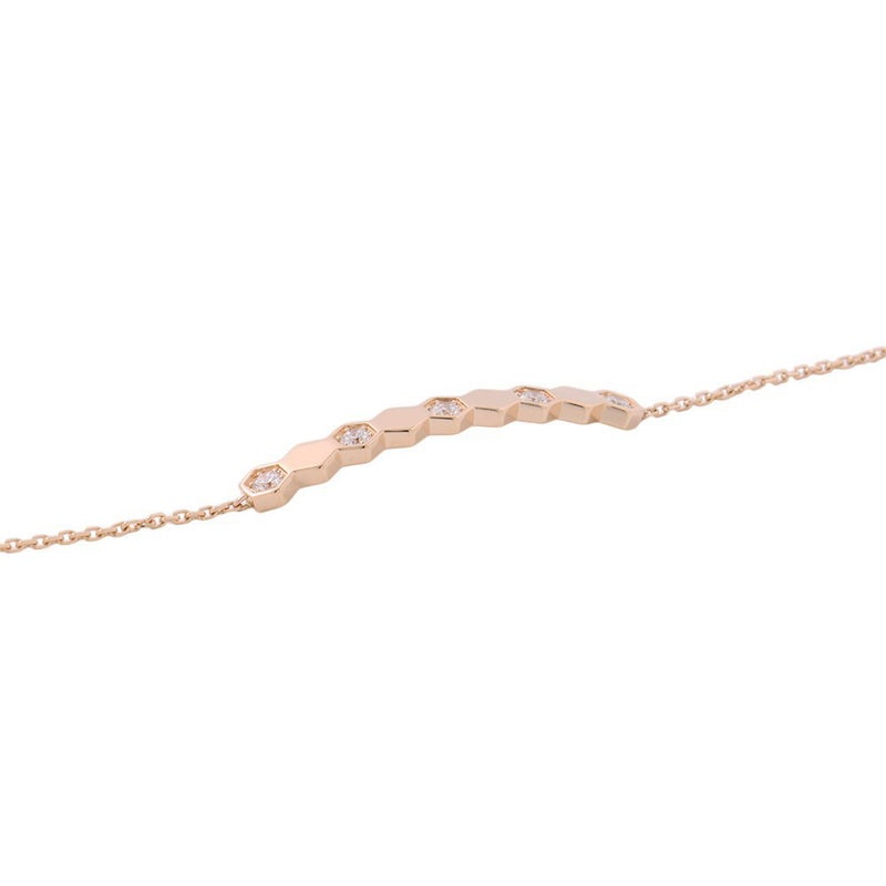 ショーメ ブレスレット ビー ドゥ ショーメ ダイヤモンド 5P 計0.19ct K18PGピンクゴールド 084679 CHAUMET ビー マイ ラブ