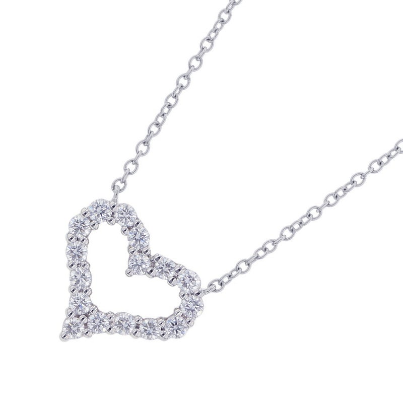 ティファニー ネックレス センチメンタル ハート ペンダント ミニ ダイヤモンド 計0.31ct Pt950プラチナ 60007393 Tiffany&Co.