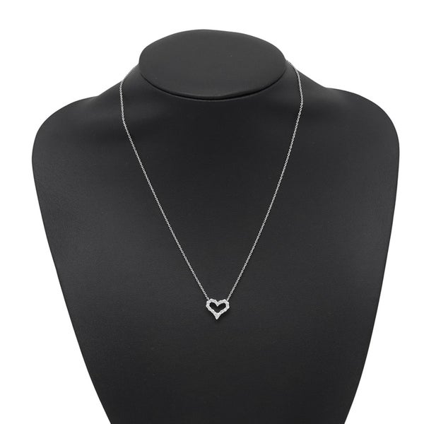 ティファニー ネックレス センチメンタル ハート ペンダント ミニ ダイヤモンド 計0.31ct Pt950プラチナ 60007393 Tiffany&Co.