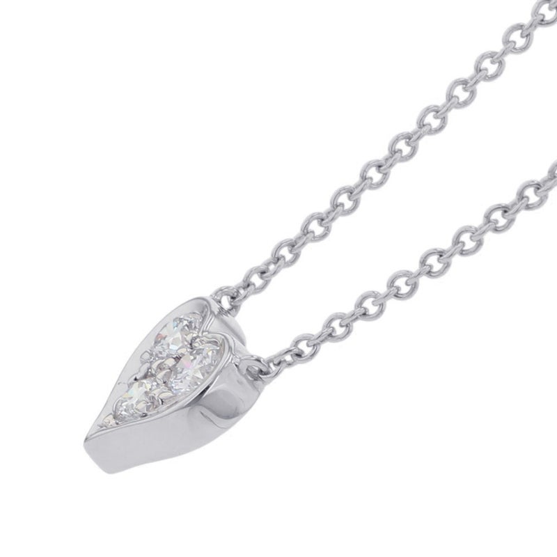 ティファニー ネックレス センチメンタル ハート ペンダント ミニ ダイヤモンド 3P Pt950プラチナ Tiffany&Co.
