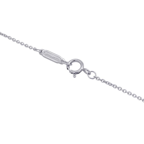 ティファニー ネックレス センチメンタル ハート ペンダント ミニ ダイヤモンド 3P Pt950プラチナ Tiffany&Co.