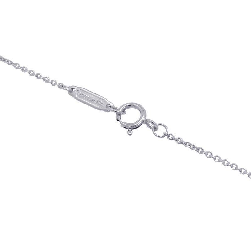 ティファニー ネックレス センチメンタル ハート ペンダント ミニ ダイヤモンド 3P Pt950プラチナ Tiffany&Co.