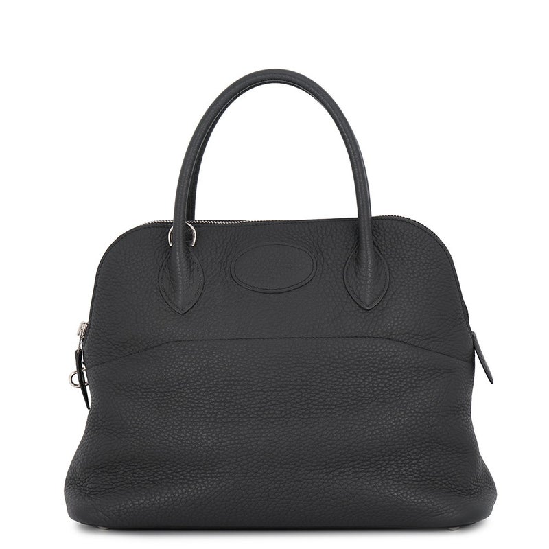 エルメス ハンドバッグ ボリード31 ブラック/シルバー金具 トリヨンクレマンス Z刻印 HERMES 2wayショルダーバッグ 黒