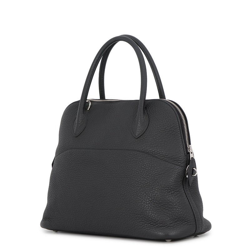 エルメス ハンドバッグ ボリード31 ブラック/シルバー金具 トリヨンクレマンス Z刻印 HERMES 2wayショルダーバッグ 黒
