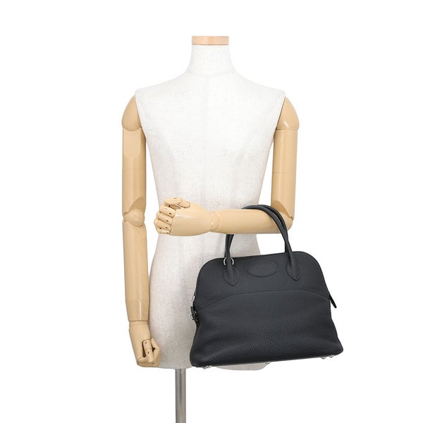 エルメス ハンドバッグ ボリード31 ブラック/シルバー金具 トリヨンクレマンス Z刻印 HERMES 2wayショルダーバッグ 黒