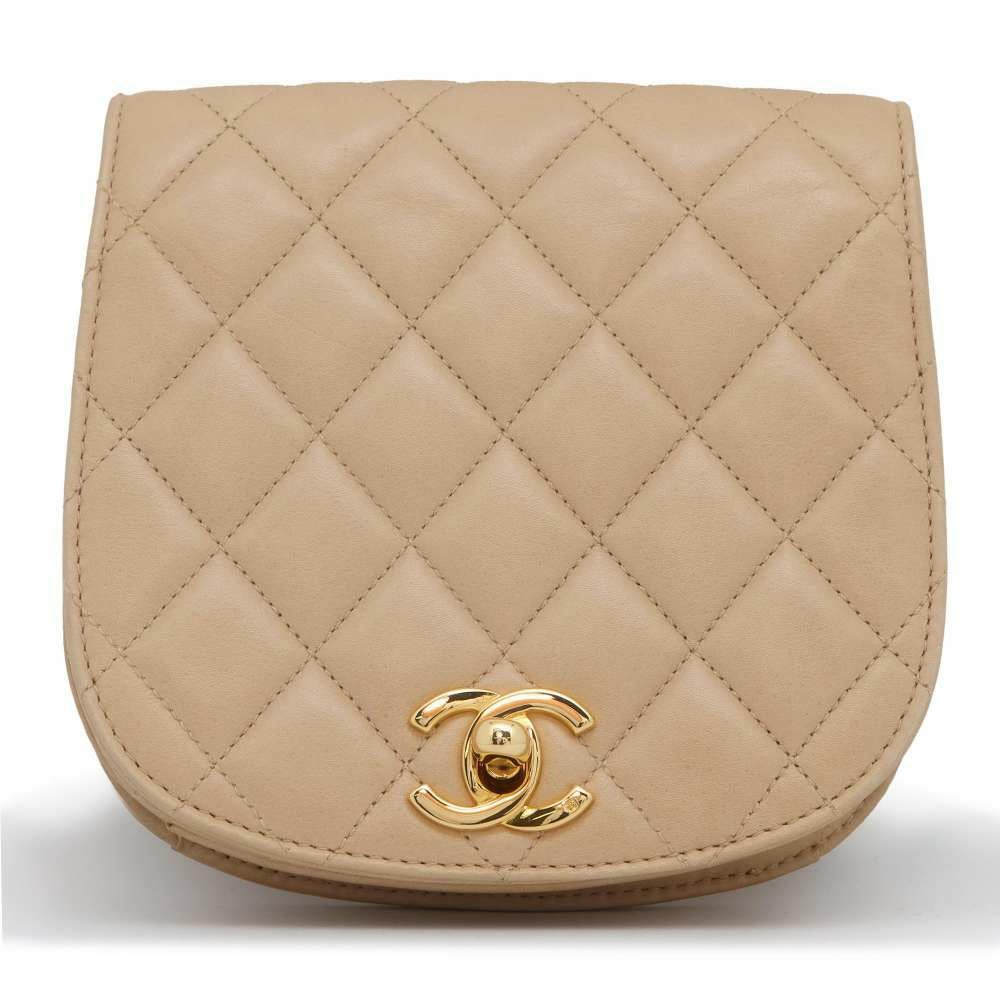 シャネル ウエストバッグ マトラッセ ココマーク ラムスキン CHANEL