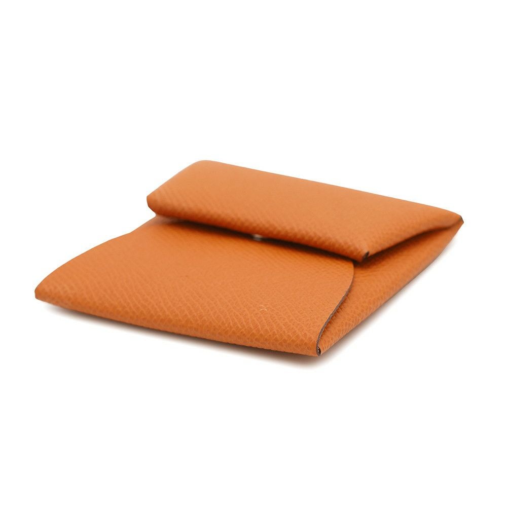 【新品未使用】HERMES バスティア エルメスオレンジ ライム エルメス コインケース バスティア ヴェルソ オレンジ/ライム エプソン