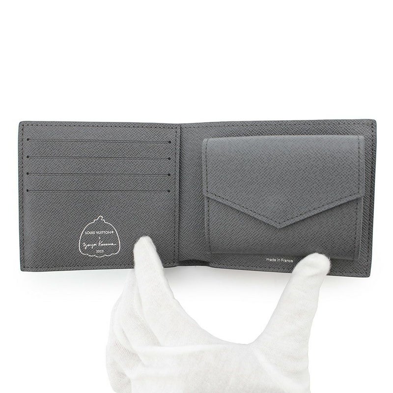 ルイヴィトン 二つ折り財布 モノグラム・エクリプス リバース LV×YK ポルトフォイユ・マルコ M82101 草間彌生