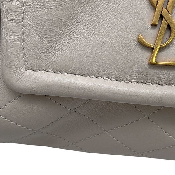 サンローランパリ チェーンショルダーバッグ ノリータ ミニ 672738 SAINT LAURENT PARIS バッグ 白