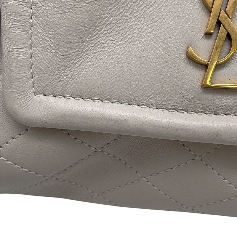 サンローランパリ チェーンショルダーバッグ ノリータ ミニ 672738 SAINT LAURENT PARIS バッグ 白