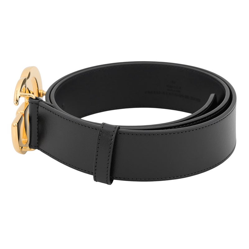 グッチ ベルト ダブルG ワイドベルト レザー サイズ95 GUCCI 黒
