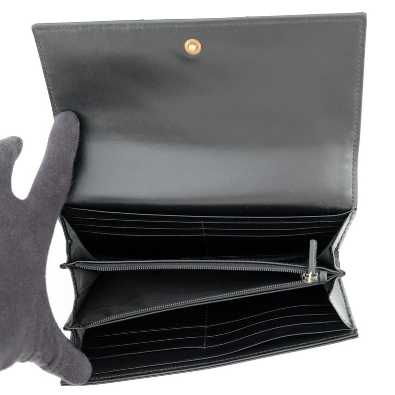 グッチ 長財布 GGマーモント ダブルG コンチネンタルウォレット レザー 443436 GUCCI 黒