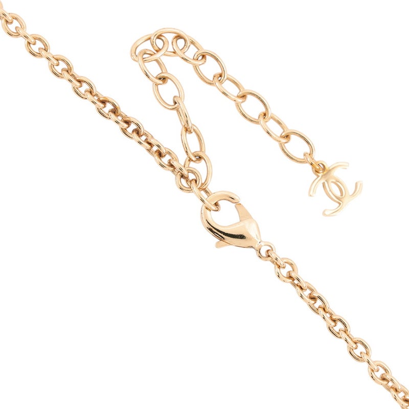 シャネル ネックレス ココマーク ハート フェイクパール ラインストーン B23K CHANEL アクセサリー