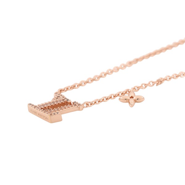 ルイヴィトン ネックレス LV アイコニック ラインストーン ピンクゴールド M00985 LOUIS VUITTON アクセサリー