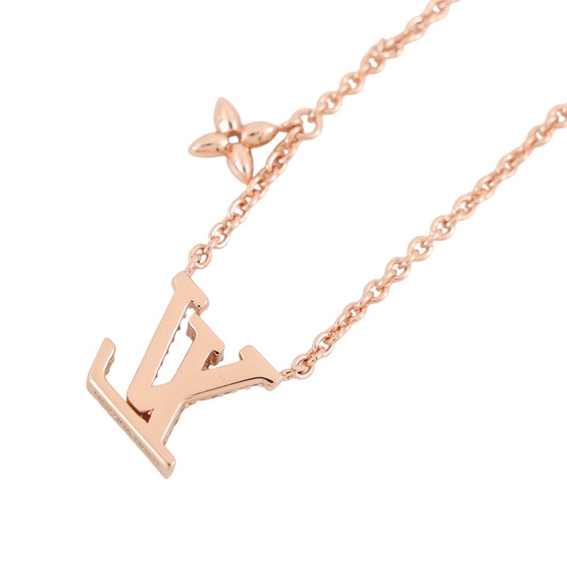 ルイヴィトン ネックレス LV アイコニック ラインストーン ピンクゴールド M00985 LOUIS VUITTON アクセサリー
