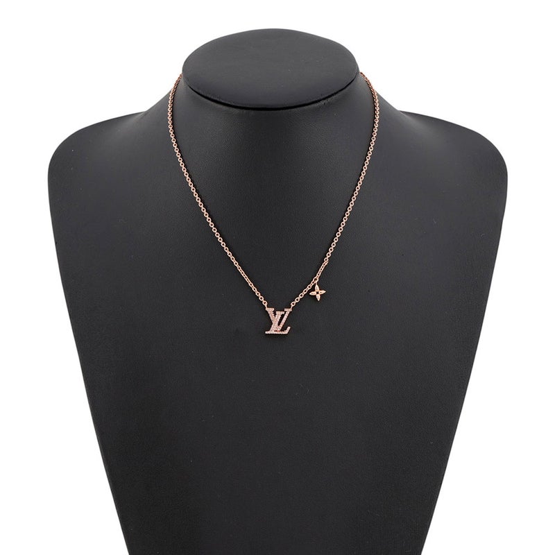 ルイヴィトン ネックレス LV アイコニック ラインストーン ピンクゴールド M00985 LOUIS VUITTON アクセサリー