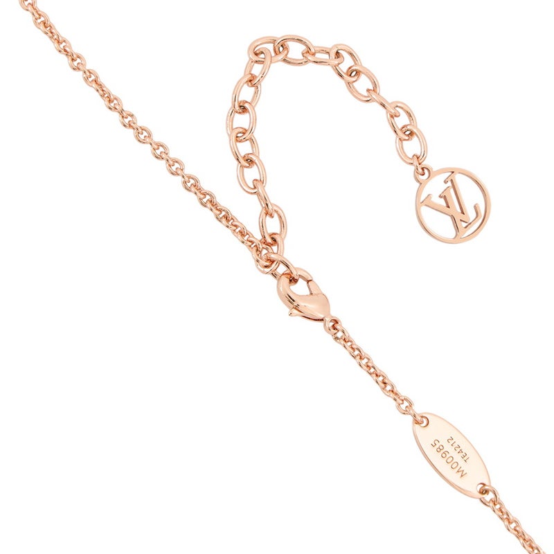 ルイヴィトン ネックレス LV アイコニック ラインストーン ピンクゴールド M00985 LOUIS VUITTON アクセサリー