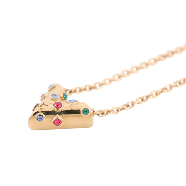 ルイヴィトン ネックレス コリエ・エセンシャルV プラネット メタル ラインストーン M68920 LOUIS VUITTON アクセサリー