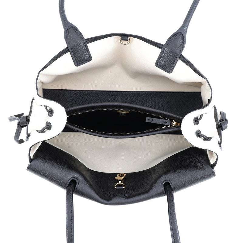 シャネル ショルダーバッグ ココマーク ショッピングバッグ スモール カーフスキン ツイード AS6288 CHANEL 黒