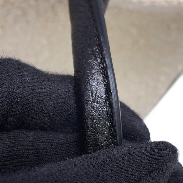シャネル ショルダーバッグ ココマーク ショッピングバッグ スモール カーフスキン ツイード AS6288 CHANEL 黒