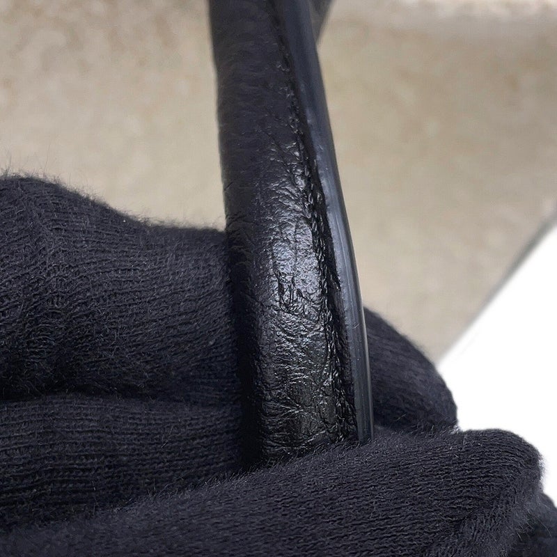 シャネル ショルダーバッグ ココマーク ショッピングバッグ スモール カーフスキン ツイード AS6288 CHANEL 黒