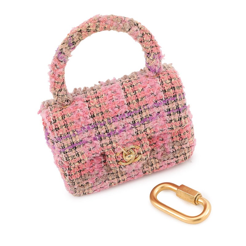 シャネル ハンドバッグ ココマーク マトラッセ 親子バッグ ツイード CHANEL