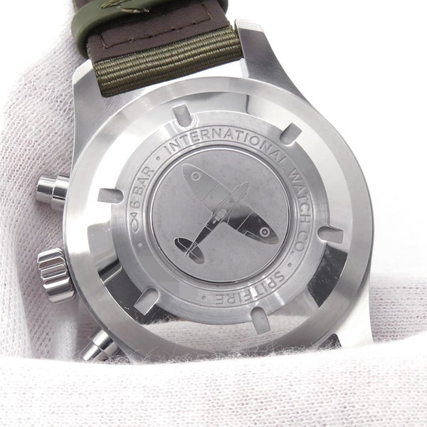 IWC パイロット・ウォッチ・クロノグラフ ・スピットファイア IW387901 腕時計 黒文字盤