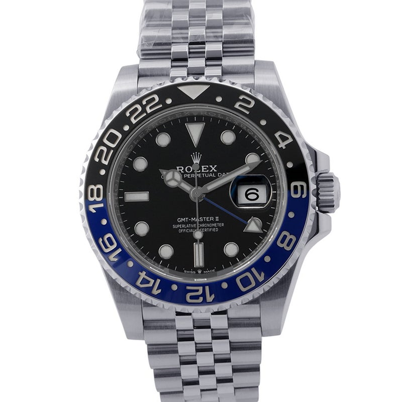 ロレックス GMTマスター2 デイト ランダムシリアル ルーレット 126710BLNR ROLEX 腕時計 黒文字盤