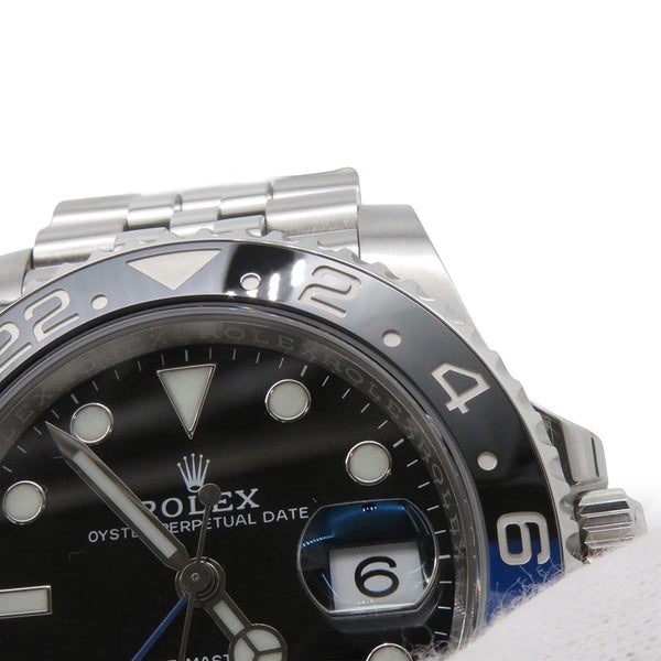 ロレックス GMTマスター2 デイト ランダムシリアル ルーレット 126710BLNR ROLEX 腕時計 黒文字盤