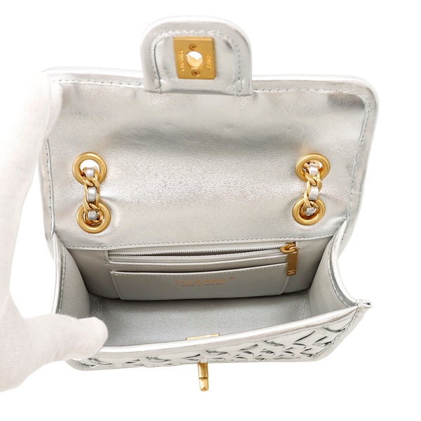 シャネル チェーンショルダーバッグ ミニ フラップ ココマーク カーフスキン AS4797 CHANEL バッグ