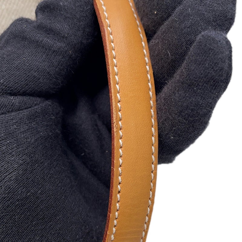 エルメス ハンドバッグ ケリー28 外縫い ナチュラル/ゴールド金具 トワルアッシュ/ボックスカーフ 〇Z刻印 ２wayショルダー