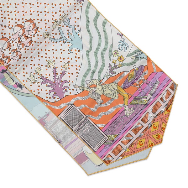 エルメス スカーフ マキシツイリー 初鳴き、ワオ！ Le Premier Chant, Wow！ HERMES シルク 2022年春夏