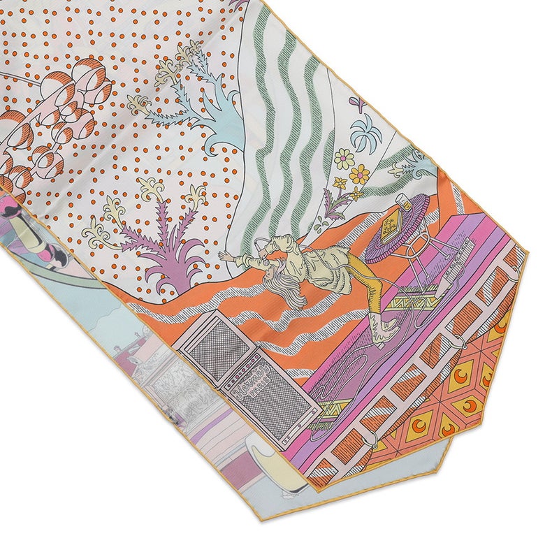 エルメス スカーフ マキシツイリー 初鳴き、ワオ！ Le Premier Chant, Wow！ HERMES シルク 2022年春夏