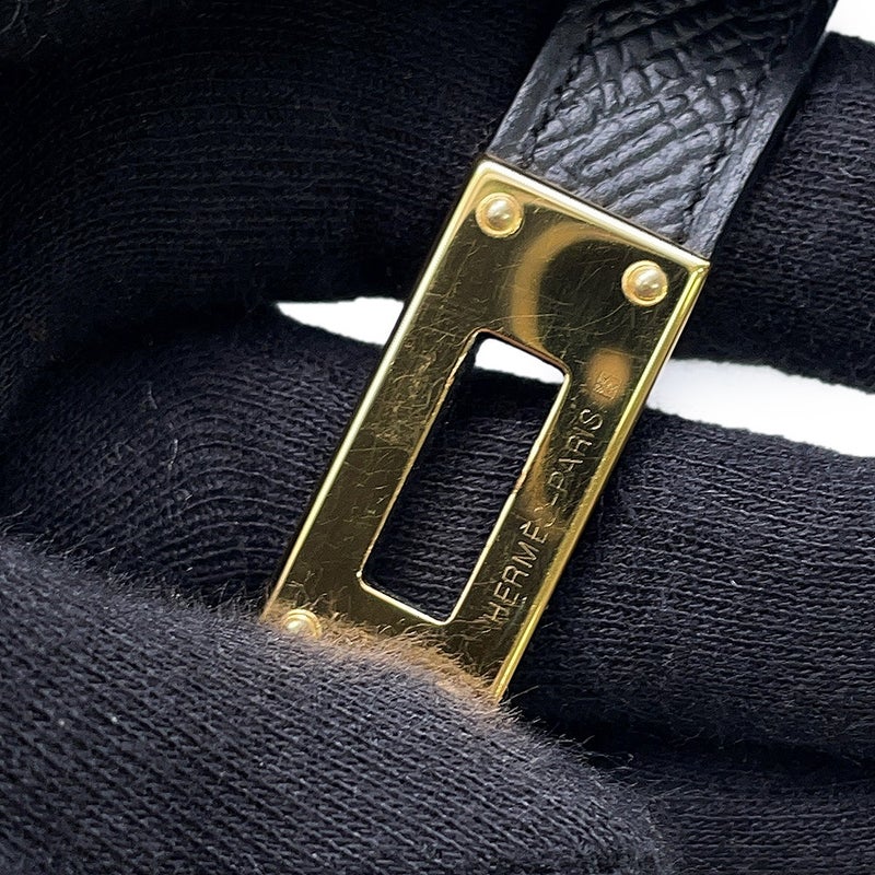 エルメス ケリーウォレット ロング トゥーゴー ブラック/ゴールド金具 エプソン K刻印 財布 黒