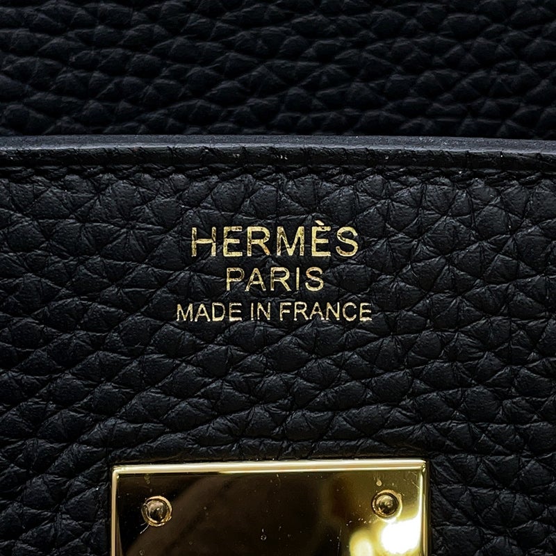 エルメス バーキン30 ブラック/ゴールド金具 トリヨンクレマンス A刻印 HERMES Birkin ハンドバッグ 黒