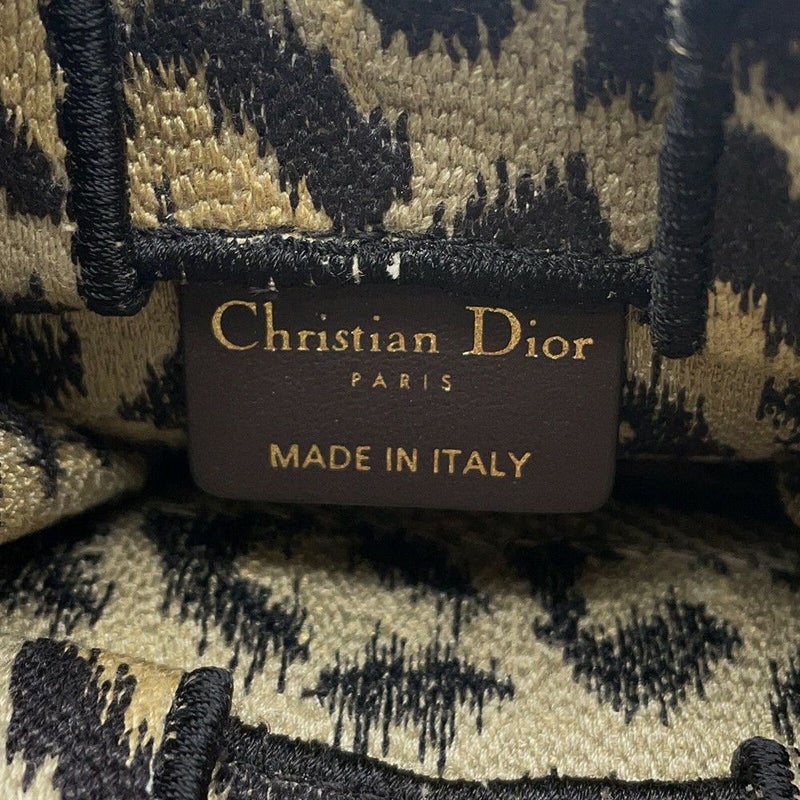 クリスチャン・ディオール ハンドバッグ ブックトートミニ レオパード S5555CRHM Christian Dior 2wayショルダー ヒョウ柄
