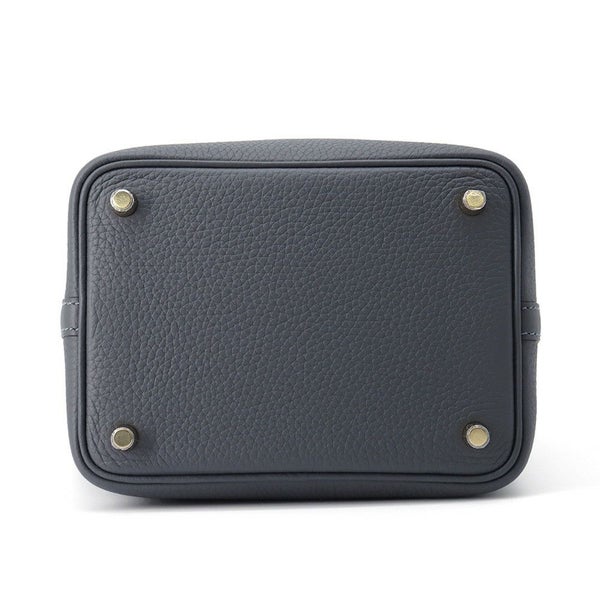 エルメス ハンドバッグ ピコタンロックPM グリミスティ/シャンパンゴールド金具 トリヨンクレマンス W刻印