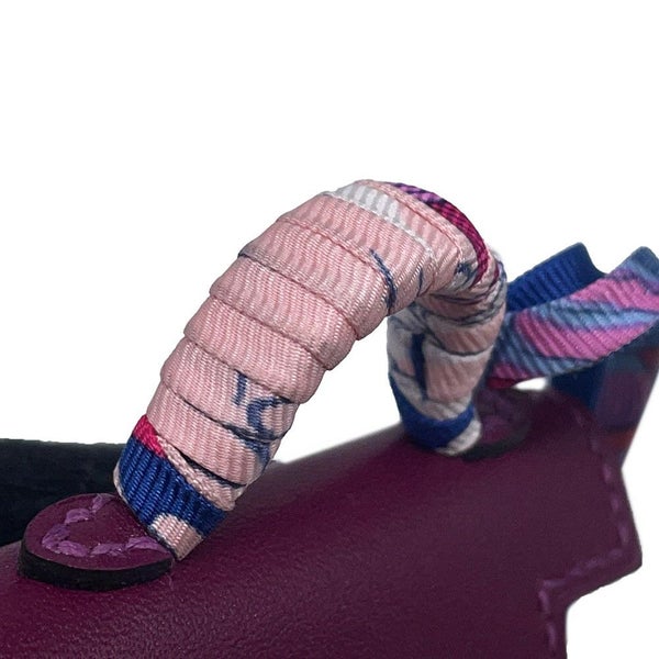 エルメス バッグチャーム ケリートゥイリー アネモネ/シルバー金具 タデラクト U刻印 HERMES チャーム