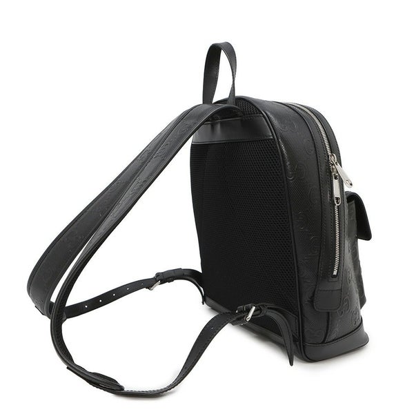 グッチ リュック GGエンボス バックパック レザー 658579 GUCCI リュックサック 黒
