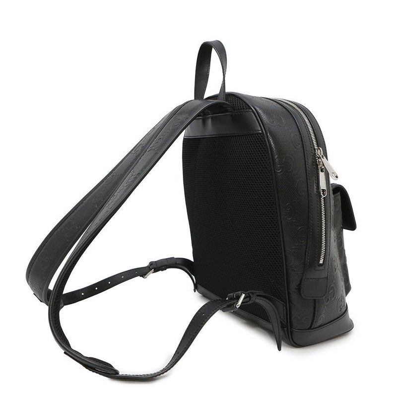 グッチ リュック GGエンボス バックパック レザー 658579 GUCCI リュックサック 黒