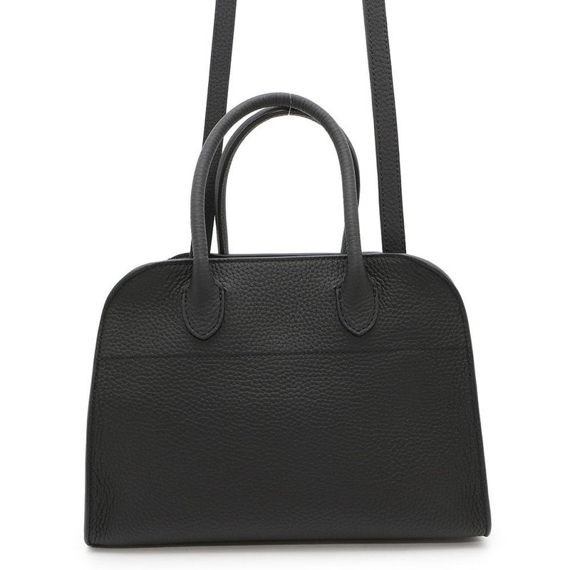 ザ ロウ ハンドバッグ ソフトマルゴー10 SOFT MARGAUX レザー W1190 L133 THE ROW ショルダーバッグ 黒